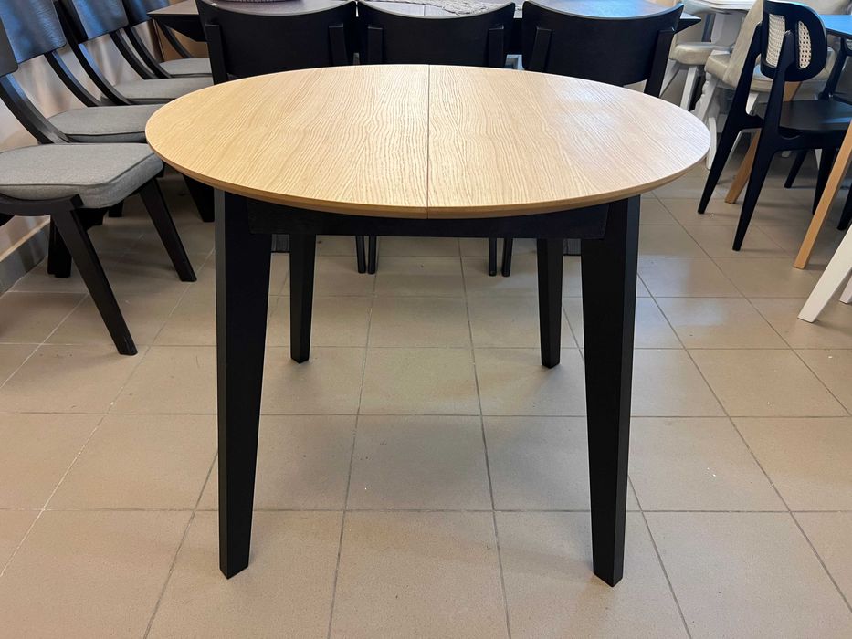 Стіл Марс Д90+30 кухонний круглий розкладний буковий на кухню бук