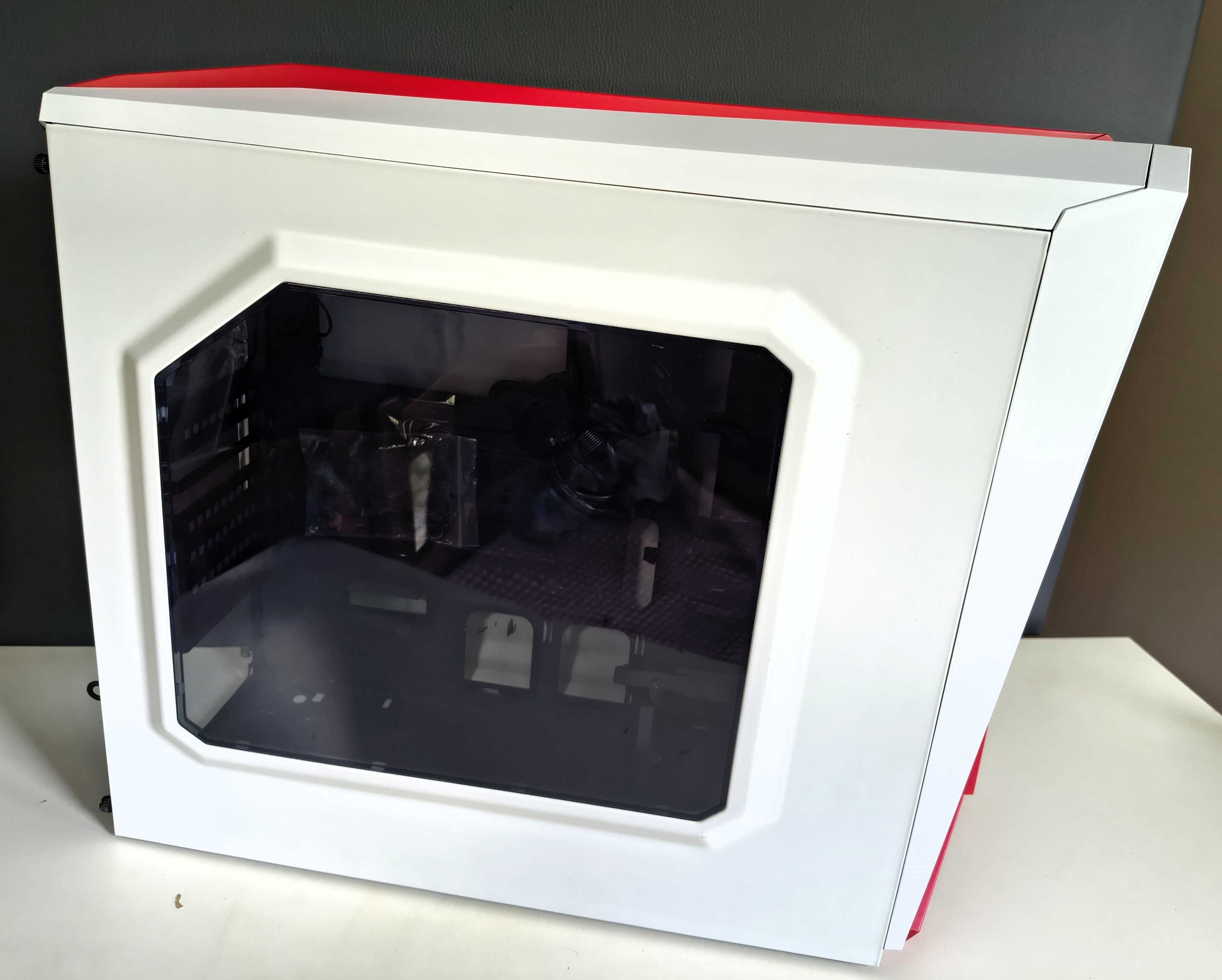 Obudowa Corsair Carbide SPEC-ALPHA Mid-Tower – biała z czerwonym