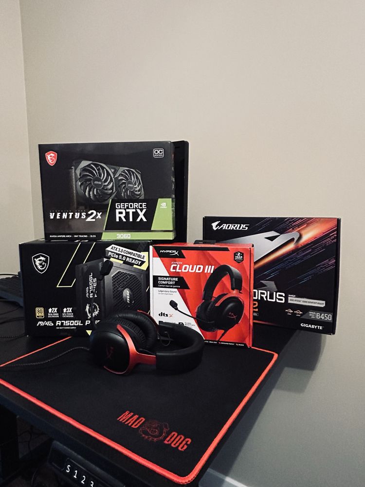 Komputer gamingowy Ryzen 7/ RTX 3060/32 GB RAM/WIN 10 Pro  + Słuchawki
