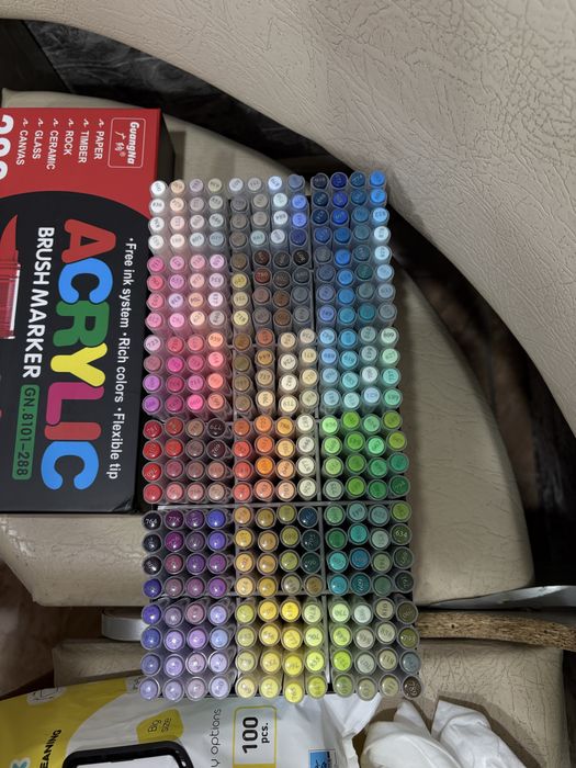 Guangna 288 шт Акрилові маркери