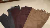 Trzy pary spodni H&M Logg roz M sztruks