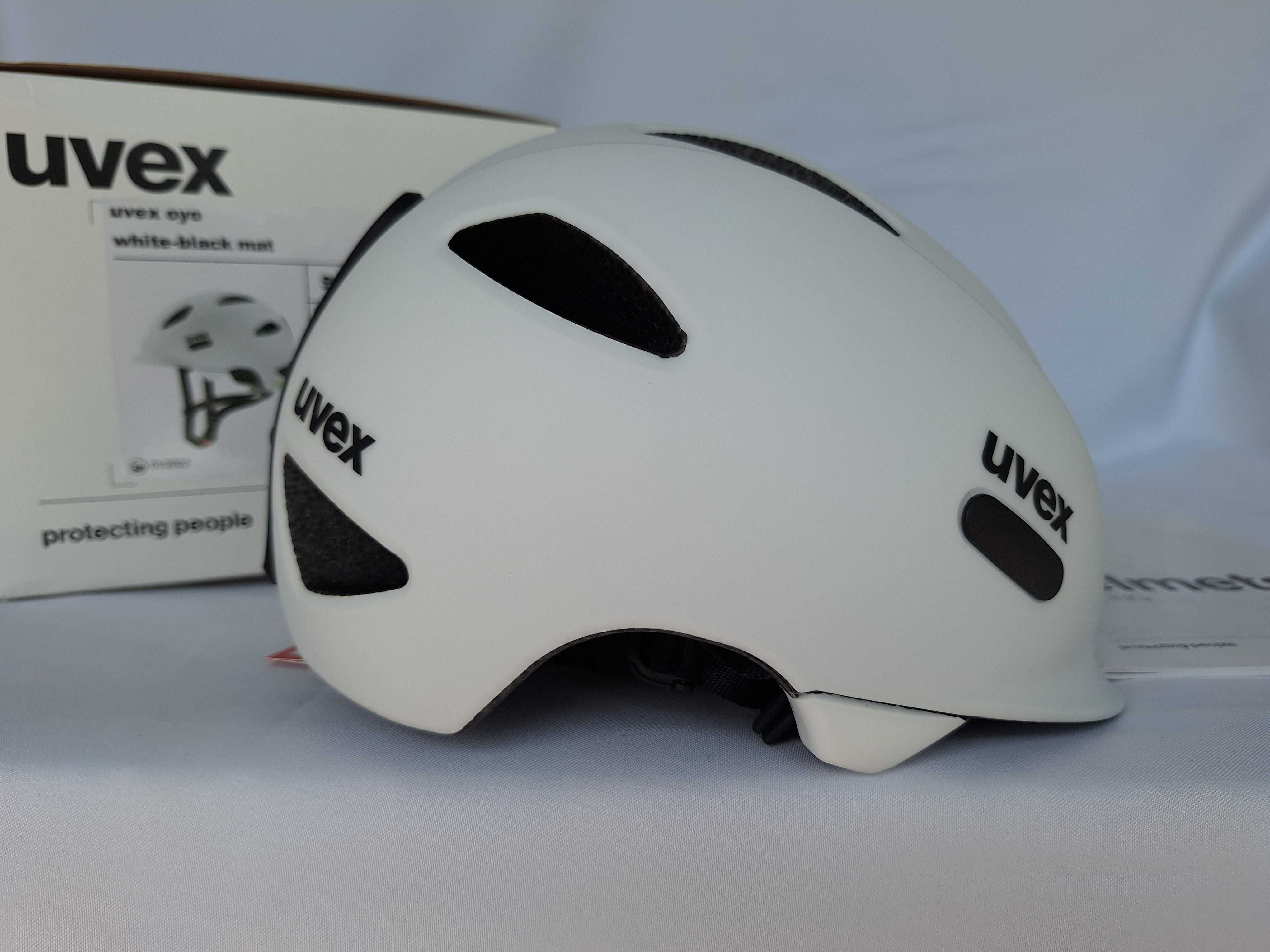 Kask rowerowy dziecięcy Uvex Oyo White Black Matt XS 45-50cm