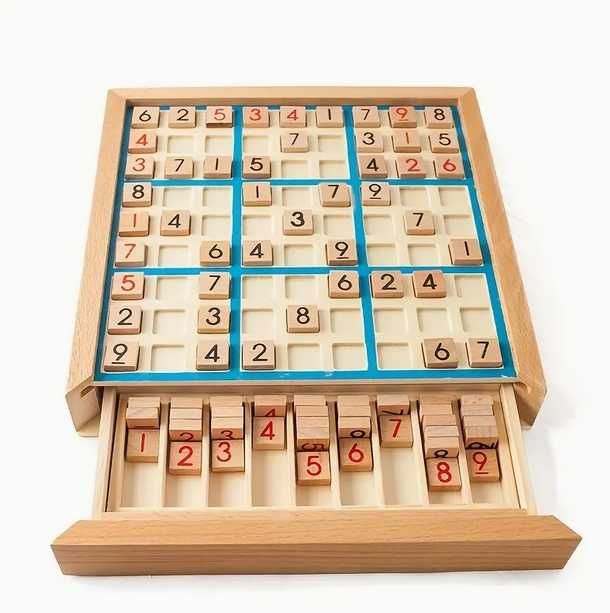 Drewniana Gra Logiczna Sudoku dla Dzieci