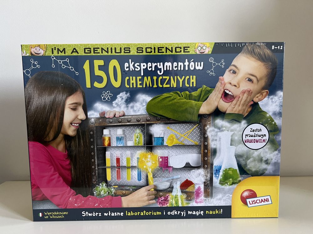 LISCIANI Genius zestaw edukacyjny 150 Eksperymentów naukowych 9+
