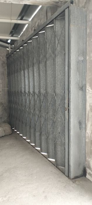 Portão de fole zinco