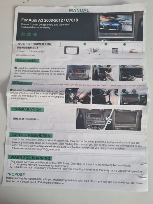 Штатная магнитола Audi A3 2003-2013, S3 2 2006-2012, RS3 1 2011-2012