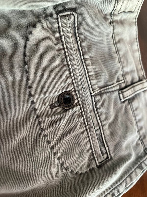 Calças Chino Pull&Bear – Tamanho 38 – Cinzento