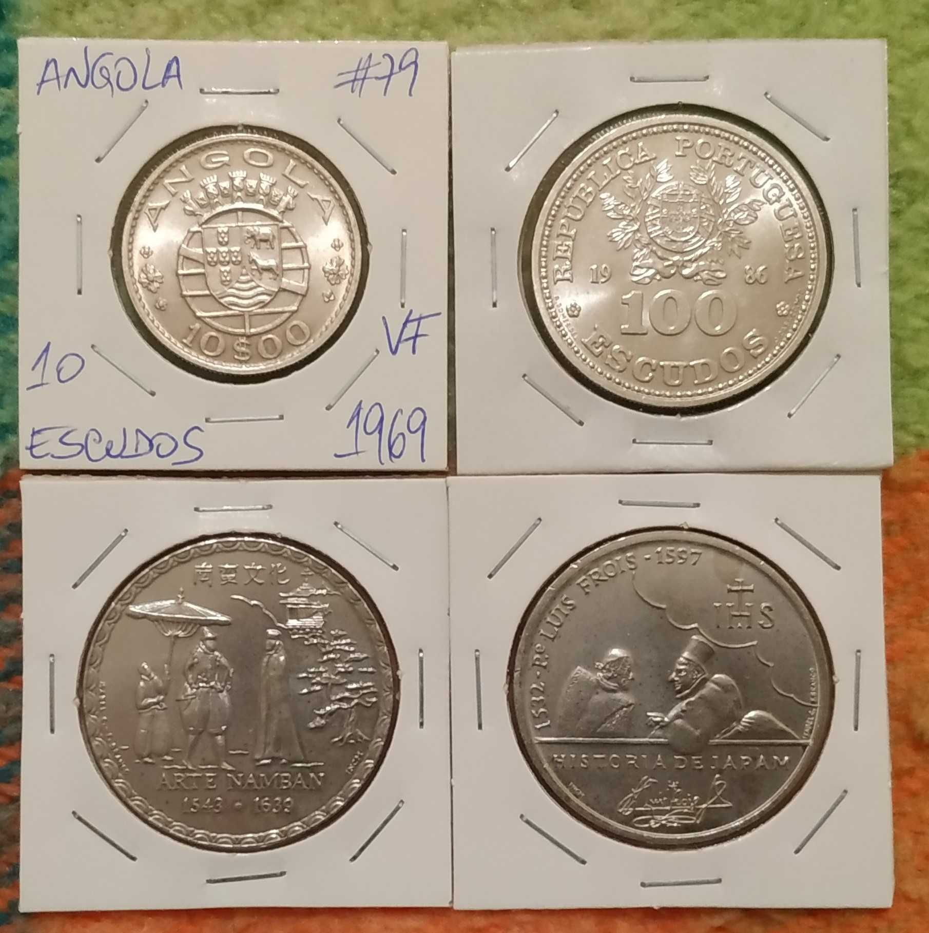 G - lote de 4 moedas