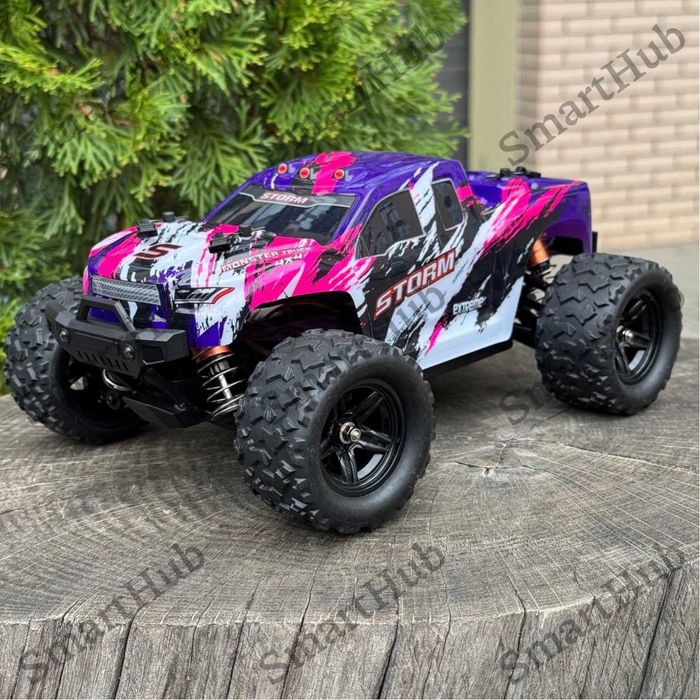 Баггі 36 км/год на радіокеруванні "Blaze Storm" рожевий Джип на пульті