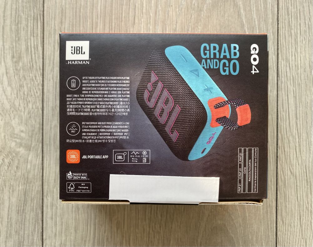 Nowy Głośnik  Bluetooth JBL Go4 Kolorowy Okazja
