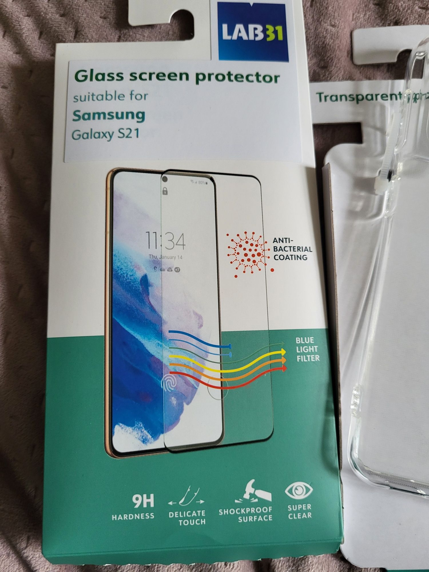 Szkło ochronne i case samsung Galaxy s21