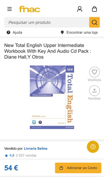 New total English Upper Intetermediate com Audio CD e DVD