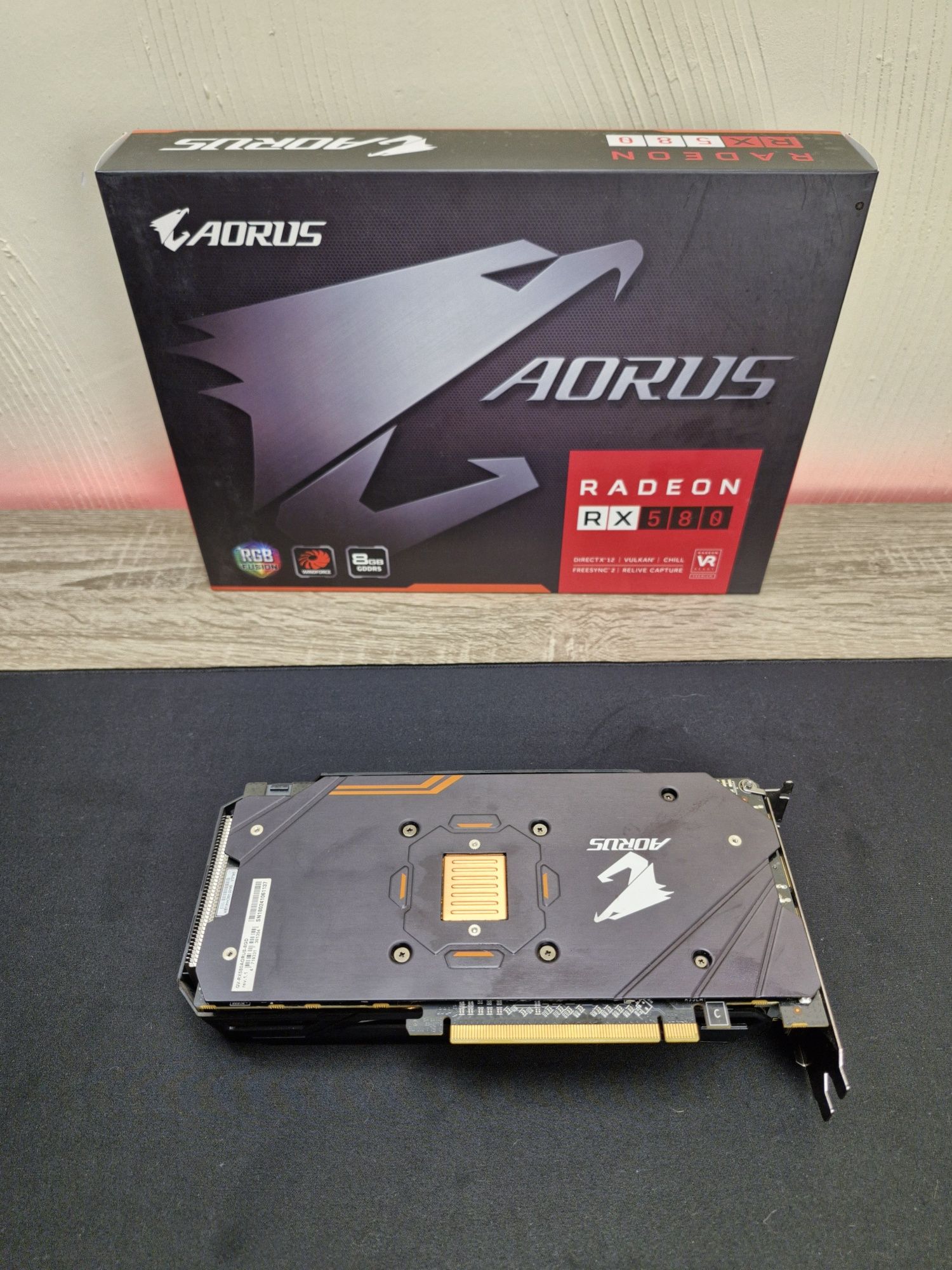 Видеокарта Gigabyte RX580 Aorus 8GB 256Bit
