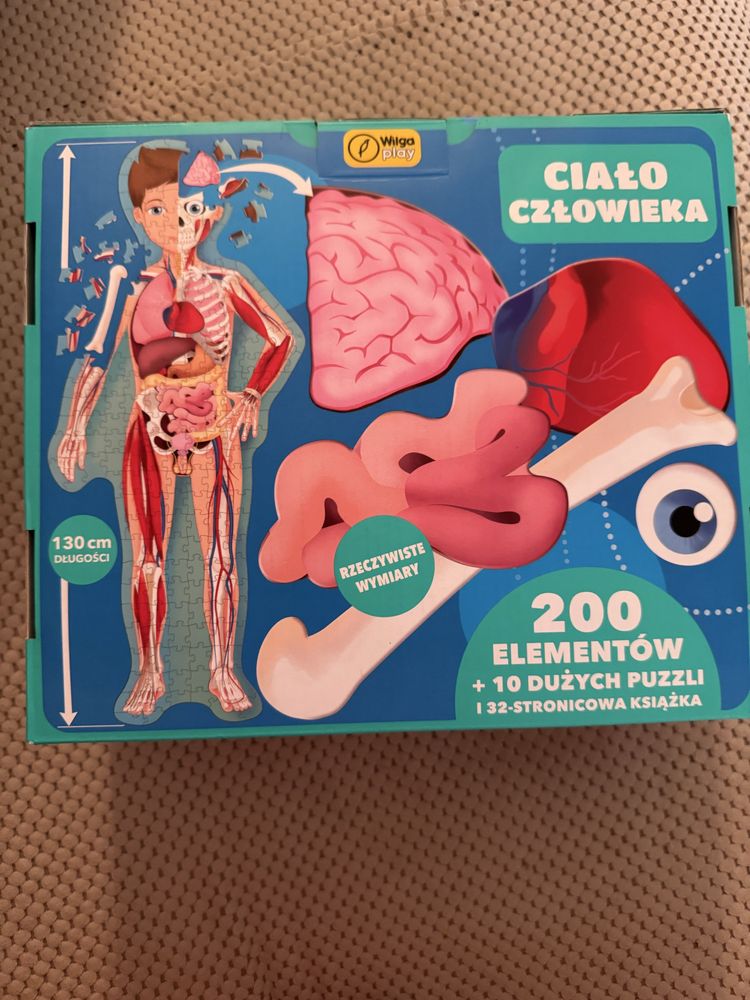 Puzzle cialo czlowieka 200 elementów