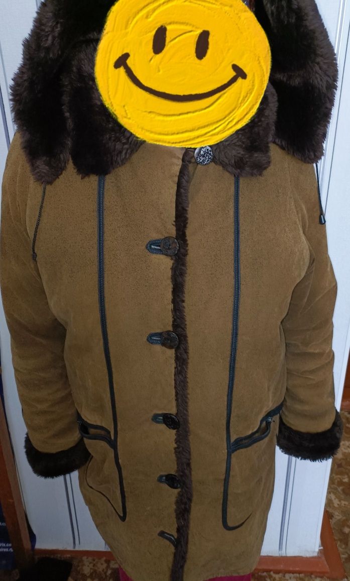 Зимний тулуп куртка р.58 , очень теплый