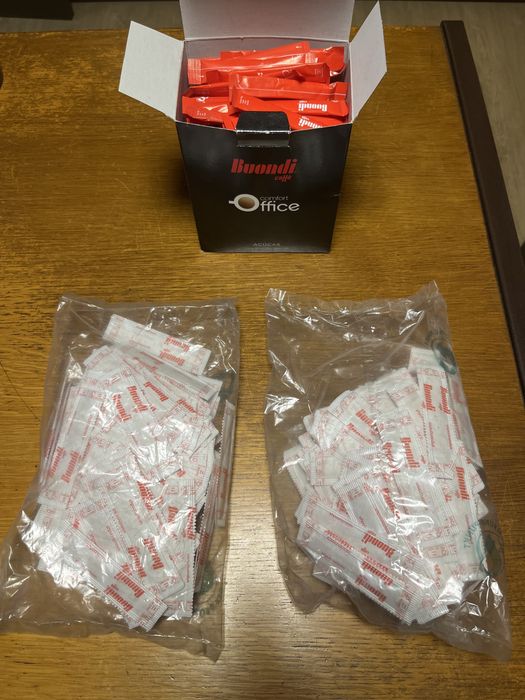 Pastilhas Cafe Buondi ( Copos + Acucar + Palhetas)