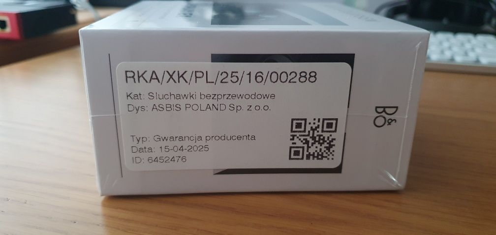 Słuchawki dokanałowe Bang & Olufsen EX gwarancja 18.07.2029