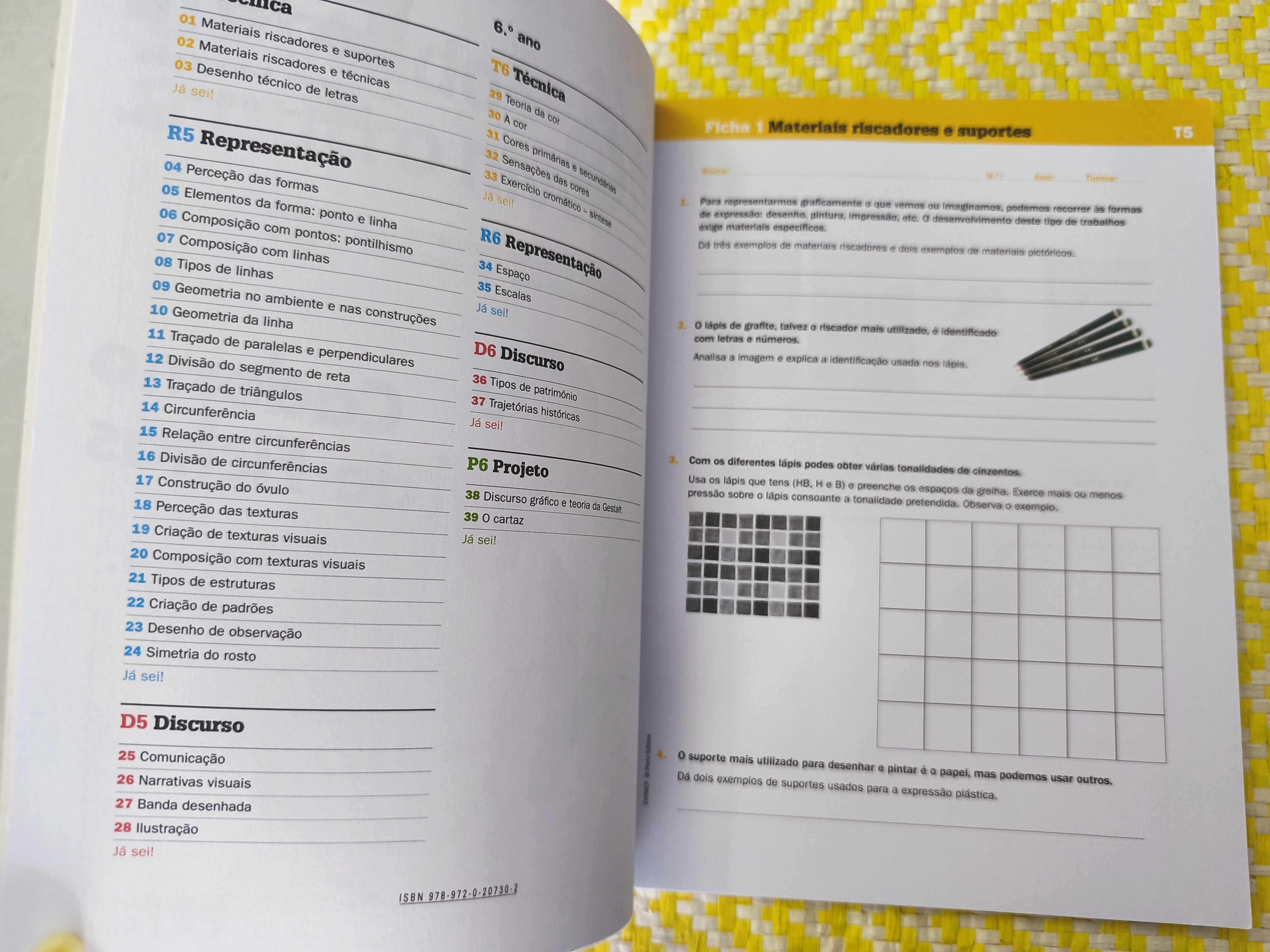 Caderno de Fichas - Evi - Educaç Visual - 5.º/6.º Anos
Porto Editora