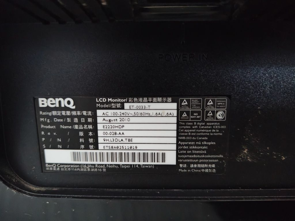 Monitor komputer BenQ LCD