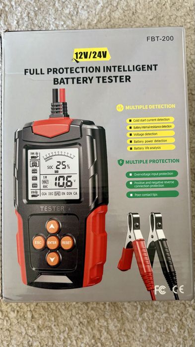 Testador de bateria inteligente