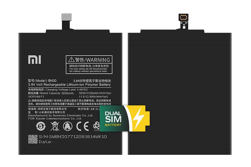 Нова акумуляторна батарея Xiaomi BN34 для Xiaomi Redmi 5A