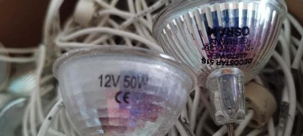 LAMPADAS de halogéneo 12v, 50W + casquilhos