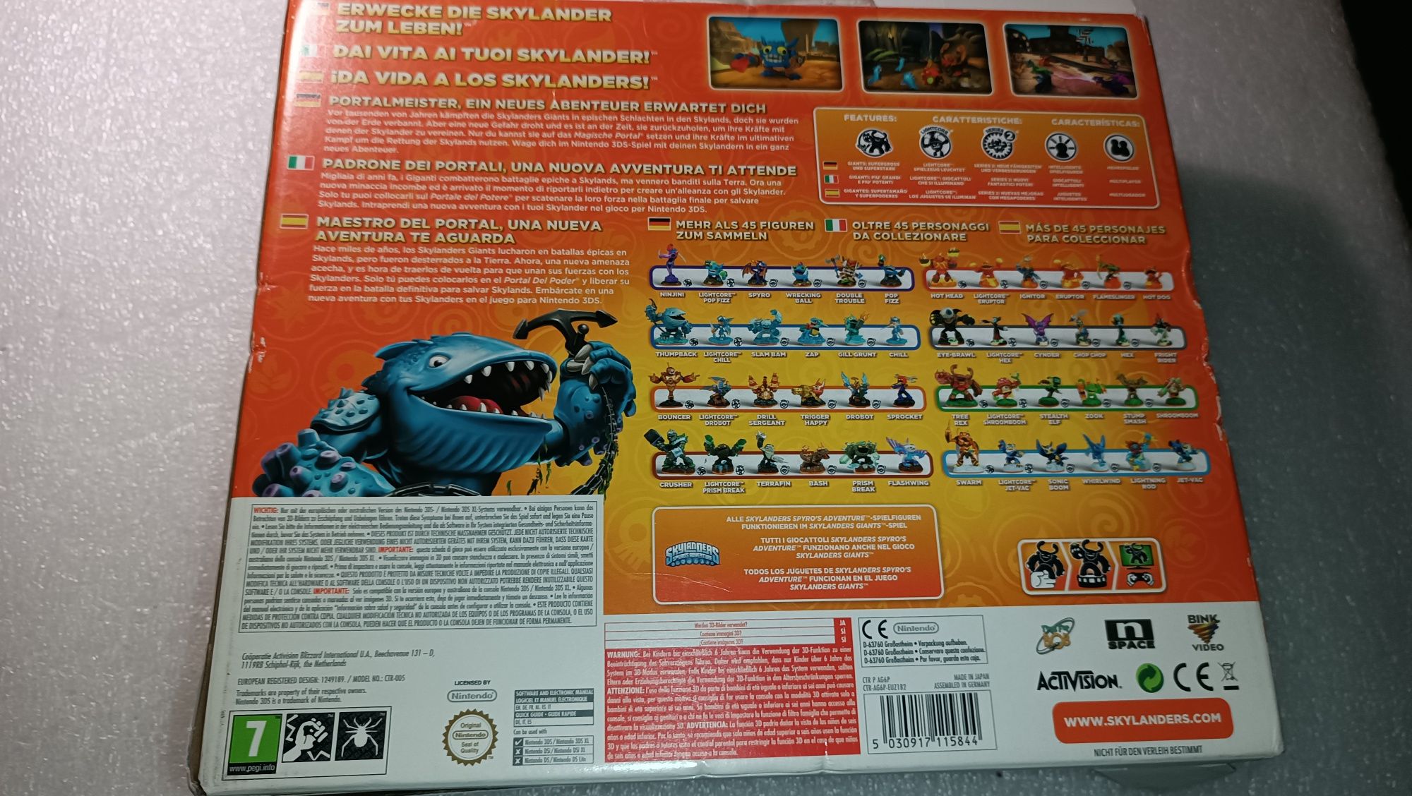 Jogo antigo nintendo Skylanders Giants Booster Pack Nintendo 3DS