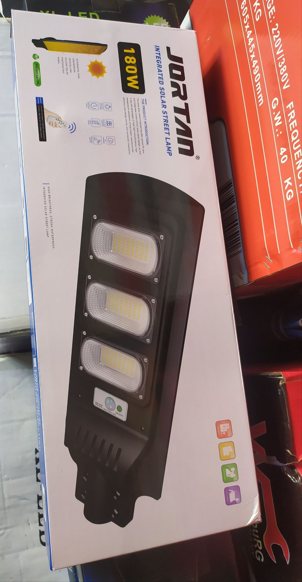 Foco projetor Led 180w luz solar 6500k luz branca sensor movimento e c