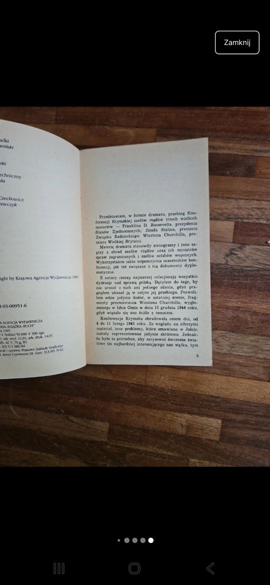 Jałta '45. Ryszard Frelek