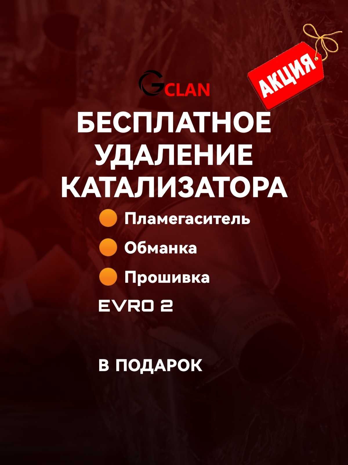 Удаление катализатора, egr, сажевого фильтра