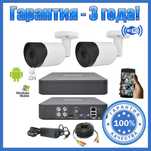 Комплект видеонаблюдения Відеонагляд FullHD IP WIFI камерa/УСТАНОВКА