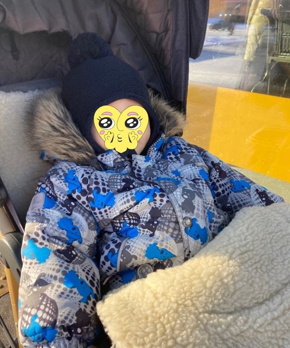 Зимовий комплект, комбінезон, зимовий одяг на хлопчика Lenne 80см