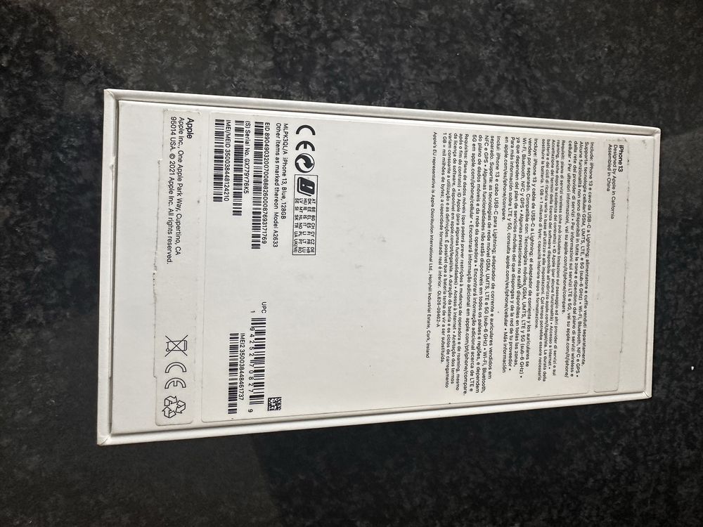 Caixa de Iphone 13