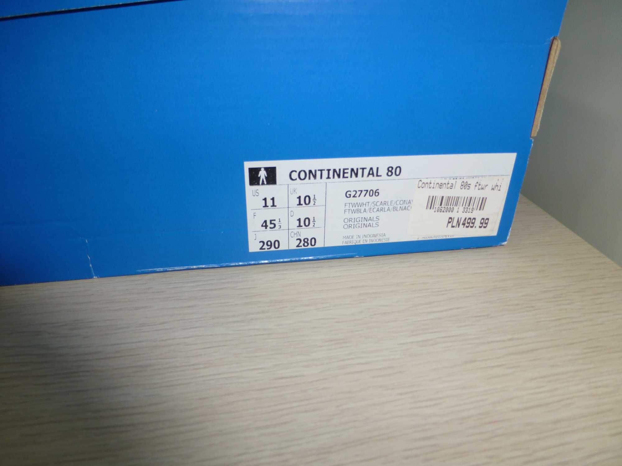 Nowe buty męskie Adidas Continental 80 rozm.45 i 1/3