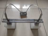 Lampa wisząca chrom szklane klosze