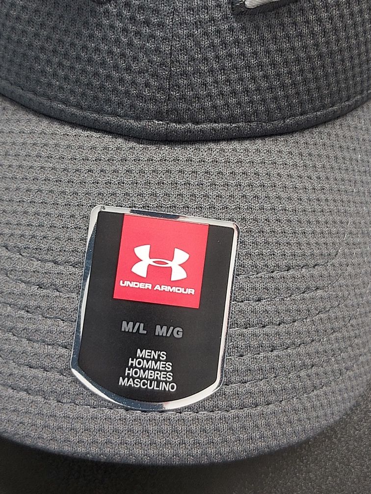 Nowa Oryginalna czapka Under Armour szara M/L wyszywane logo
