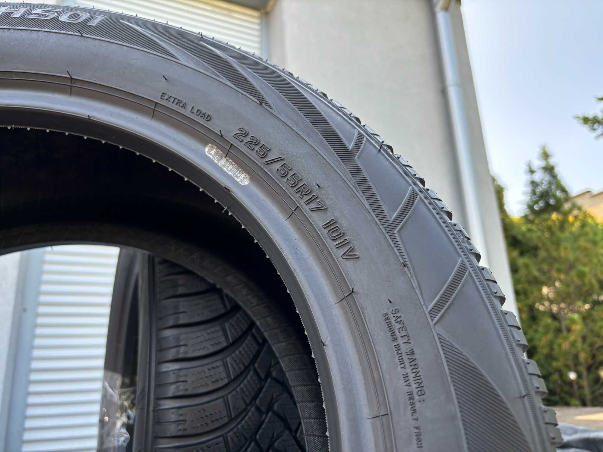 2szt letnie 225/55R17 Hankook 8mm 2023r bieżnik jak nowe! L6876 gwaran