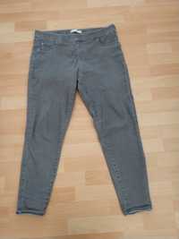 Spodnie legginsy jeansowe szare na puszystą wyszczuplające xxl