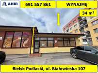 Wynajmę lokal (34m2)- Bielsk Podlaski, ul. Białowieska 107