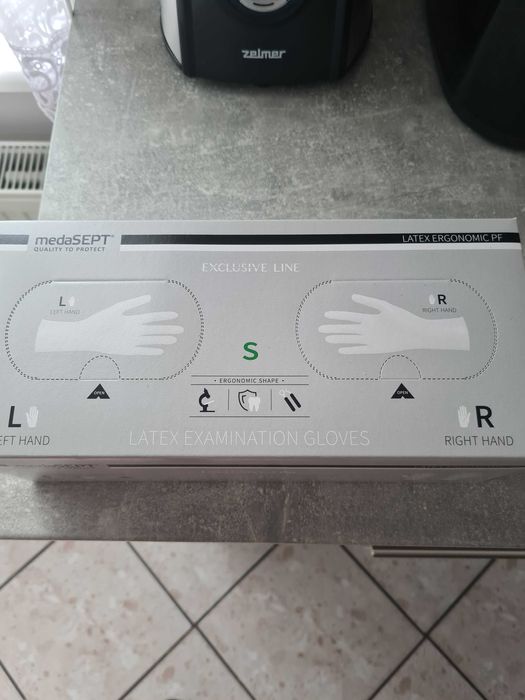 Rękawice lateksowe rozmiar S