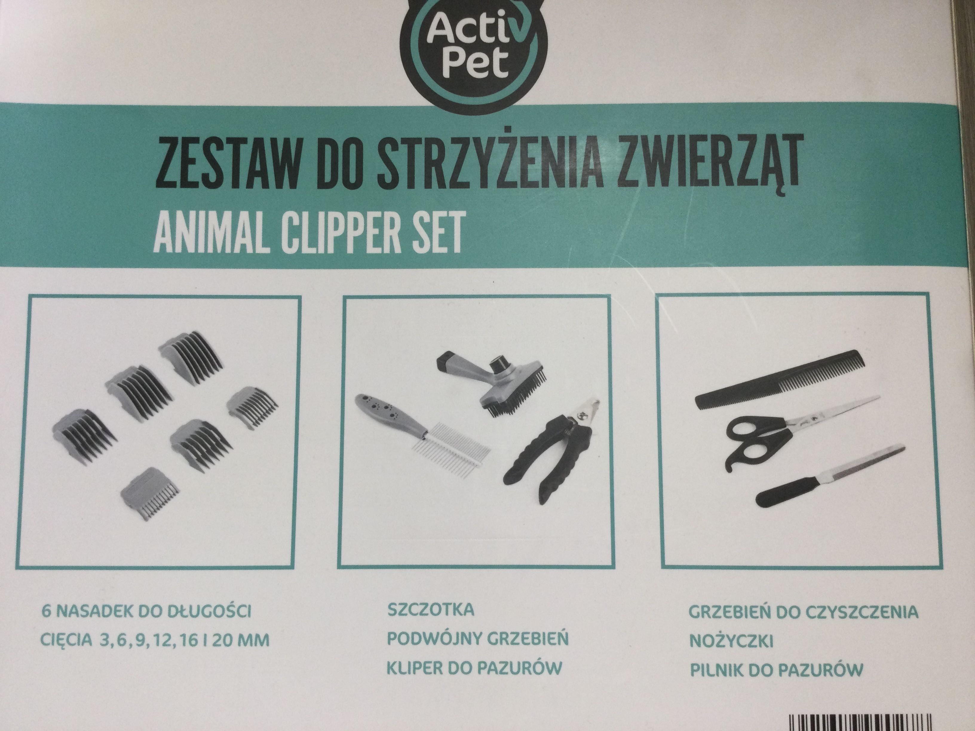 Zestaw do strzyżenia zwierząt Activ Pet