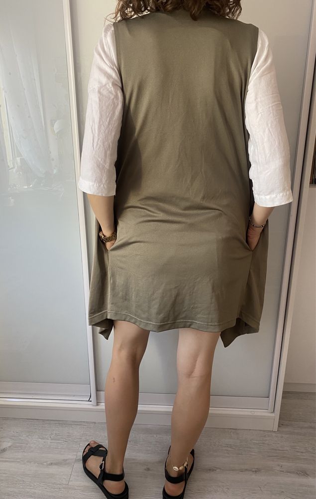 New look 40/L khaki narzutka kamizelka nowa okazja oversize