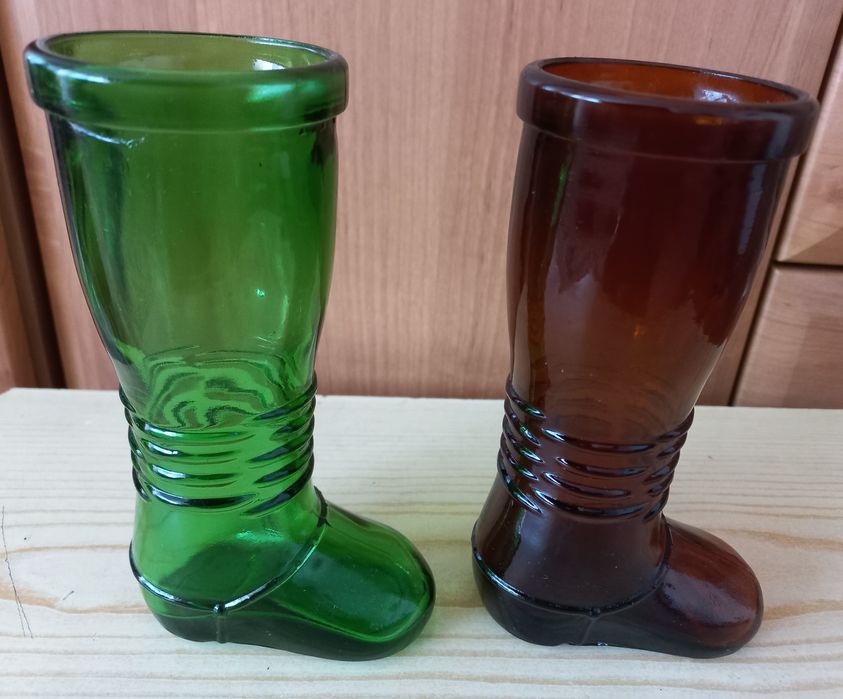 Stare wazony szklane vintage Prl