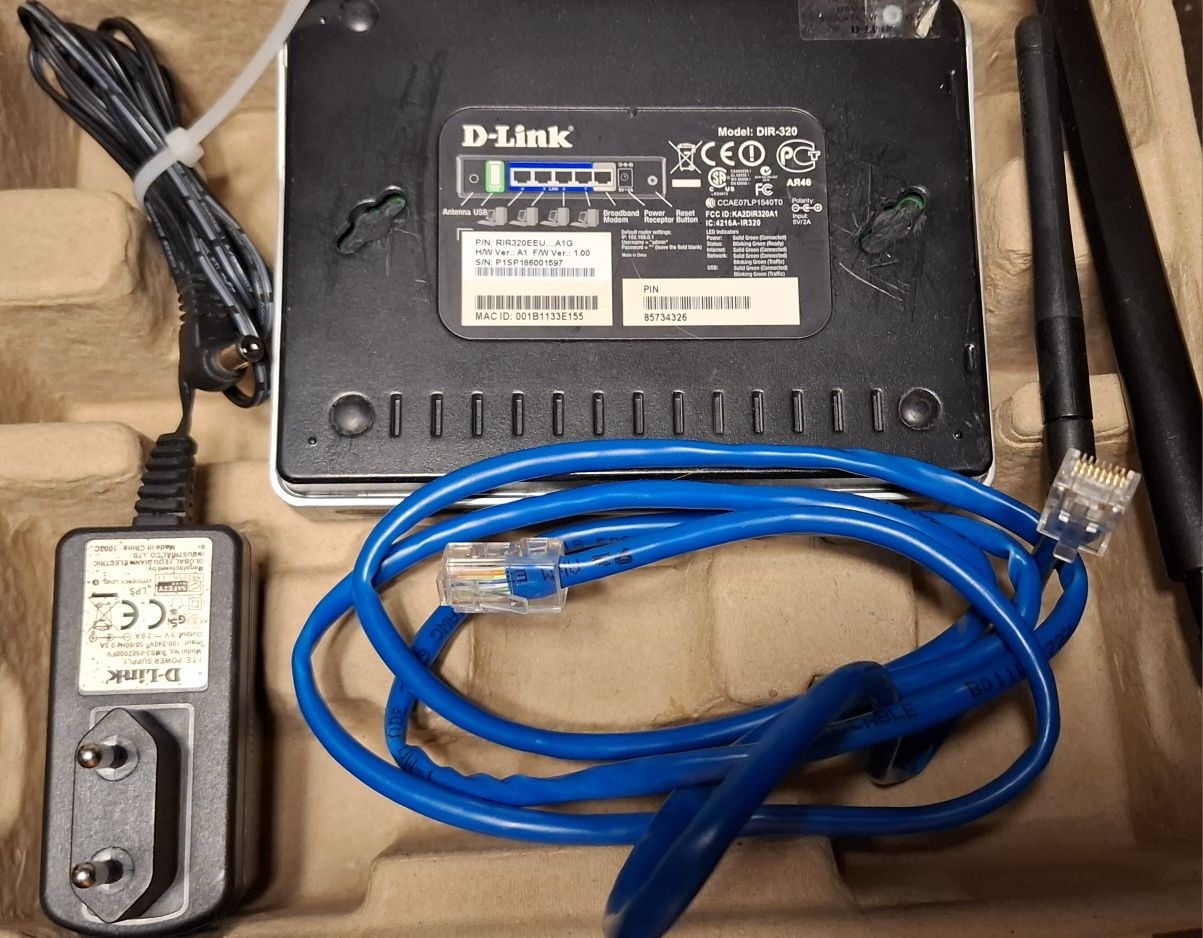 Маршрутизатор D-Link DIR-320 HW Ver. 1.0