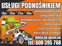 Wynajem Podnośnika, Wycinka i Pielęgnacja Drzew, Usługi Rębakiem OŁAWA