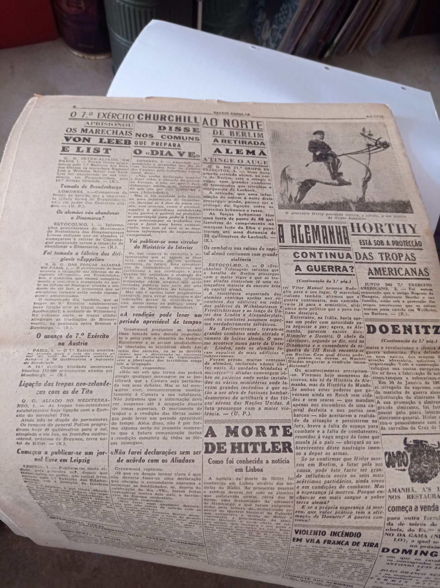 Diário popular jornal de 1945