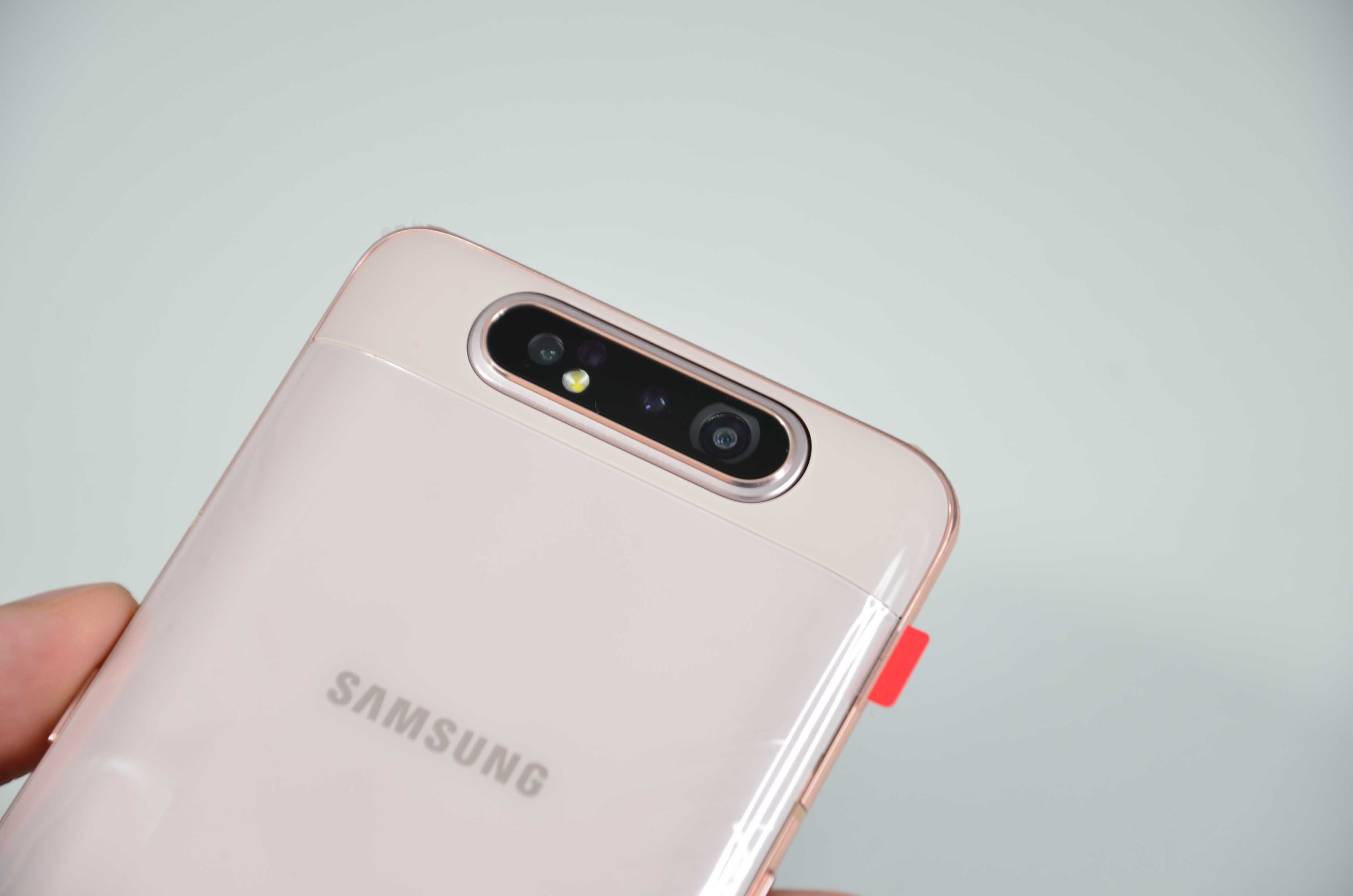 Samsung Galaxy A80 rozowy, nowy, pelen komplet GW24MSC