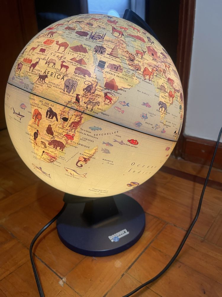 Candeeiro Globo azul