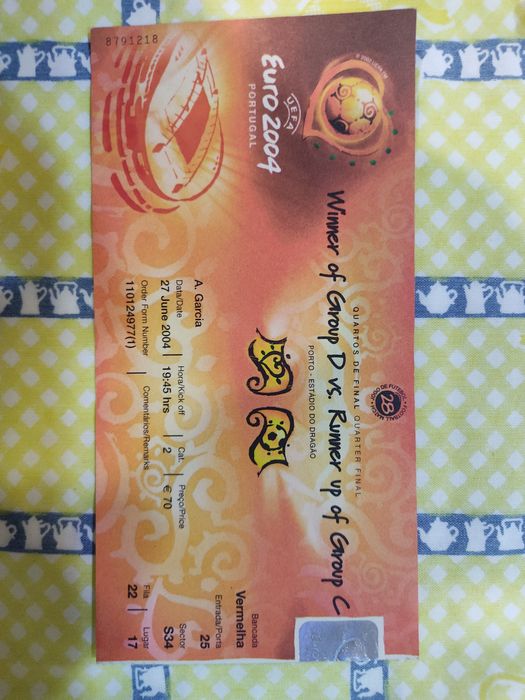 Bilhete Euro 2004