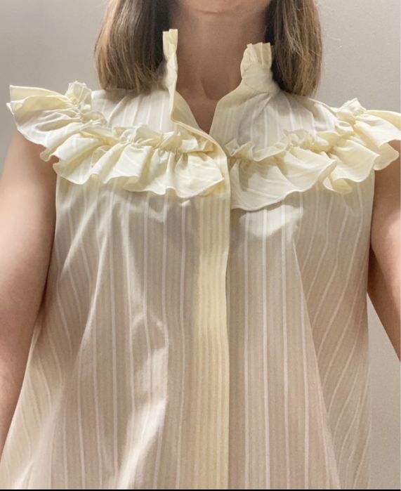 Blusa Lasso, em tecido riscado, tamanho único
